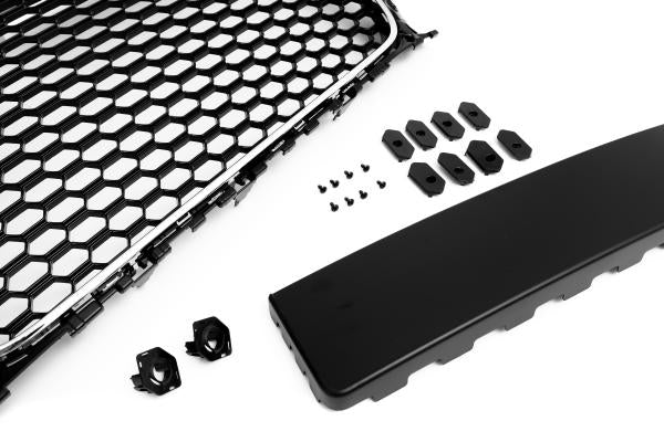 Frontgrill Sport mit Chromrahmen mit Kennzeichenhalter passend für Audi A3 8V 12-16