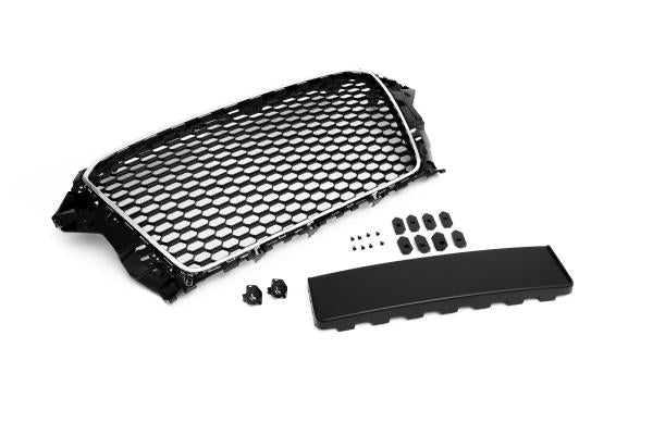 Frontgrill Sport mit Chromrahmen mit Kennzeichenhalter passend für Audi A3 8V 12-16