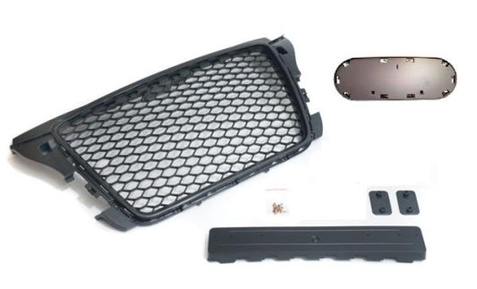 Sportgrill Frontgrill Kühlergrill Wabengrill Passend für Audi A3 8P Grill ohne PDC 08-13