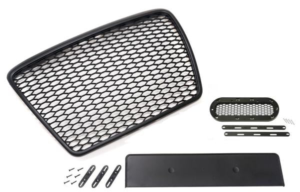 Kühlergrill Wabengrill Front Grill Emblemhalter passend für Audi A6 4F 2008-2011