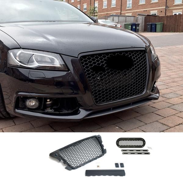 Kühlergrill Sport mit Emblem und Kennzeichenhalter passend für Audi A3 8P 2008-2013