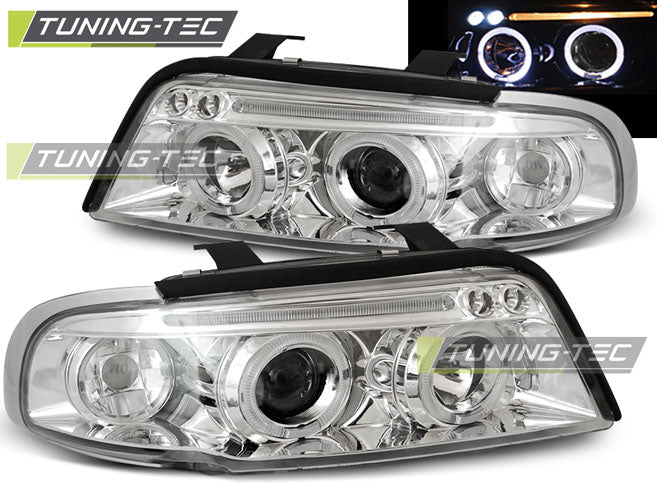Scheinwerfer Angel Eyes Chrom passend für AUDI A4 11.94-12.98
