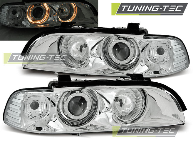 Scheinwerfer Angel Eyes Chrom passend für BMW E39 09.95-06.03