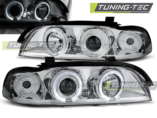 Scheinwerfer Angel Eyes Chrom passend für BMW E39 09.95-05.03