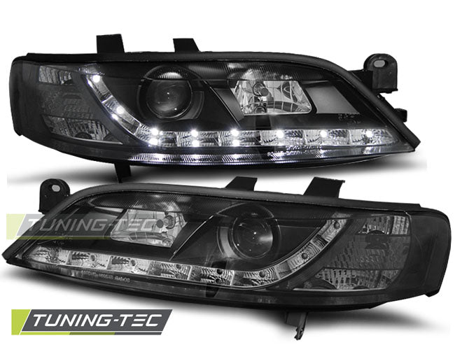 Scheinwerfer OPEL VECTRA B 11.95-12.98 LED-Tagfahrlicht Schwarz passend für