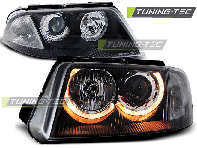 Scheinwerfer Angel Eyes Schwarz passend für VW PASSAT 3BG B5 FL 09.00-03.05