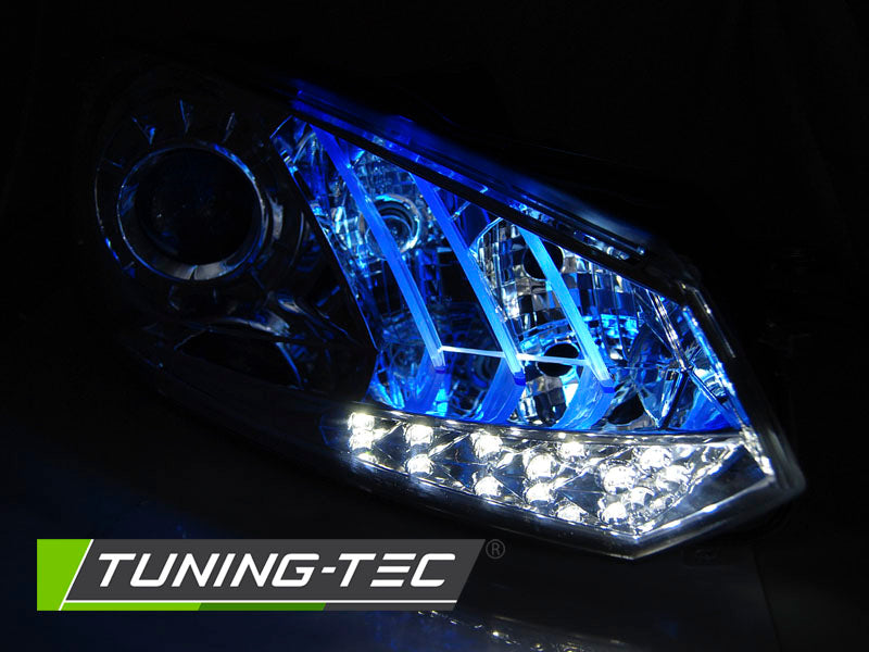 Scheinwerfer LED-Tagfahrlicht Chrom BLUE LIGHT passend für VW GOLF 6 10.08- 12