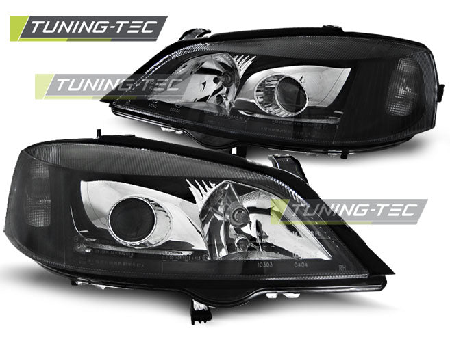 Scheinwerfer OPEL ASTRA G 09.97-02.04 Schwarz H7 passend für