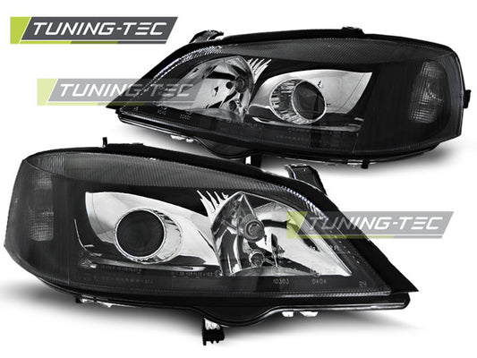 Scheinwerfer OPEL ASTRA G 09.97-02.04 Schwarz H7 passend für