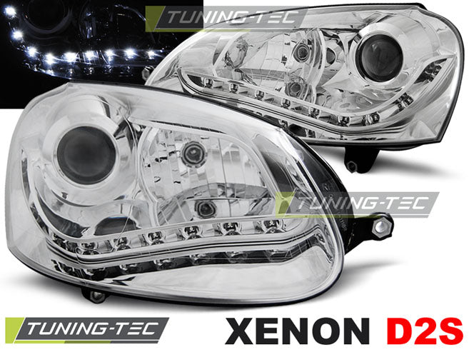 Scheinwerfer XENON Chrom passend für VW GOLF 5