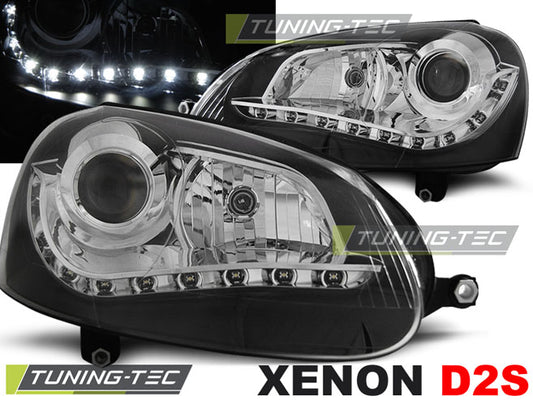 Scheinwerfer XENON Schwarz passend für VW GOLF 5