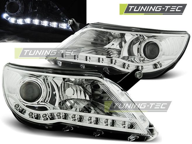 Scheinwerfer LED-Tagfahrlicht Chrom passend für VW TIGUAN 10.07-11