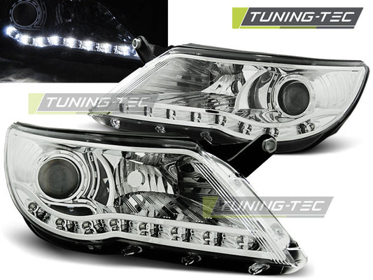 Scheinwerfer LED-Tagfahrlicht Chrom passend für VW TIGUAN 10.07-11