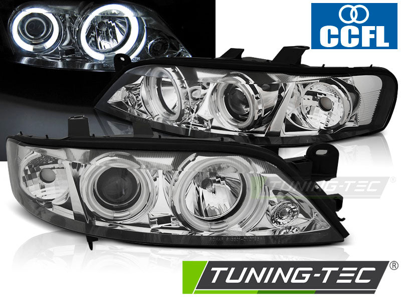 Scheinwerfer OPEL VECTRA B 99-03.02 Angel Eyes CCFL Chrom passend für