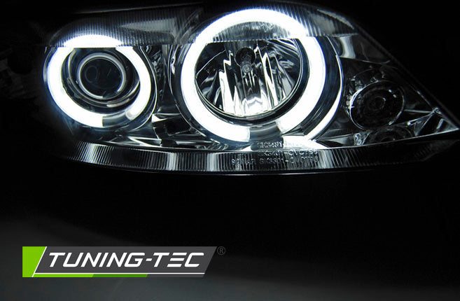 Scheinwerfer OPEL VECTRA B 99-03.02 Angel Eyes CCFL Chrom passend für