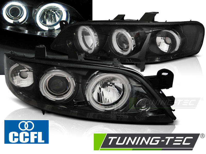 Scheinwerfer OPEL VECTRA B 99-03.02 Angel Eyes CCFL Schwarz passend für