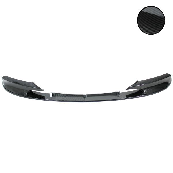 Frontspoiler Frontspoilerlippe Frontflap Spoiler Splitter Carbon Optik, 2-teilig+ABE+ passend für BMW F30, F31, 10/2011-2019  (nur für M-Paket)