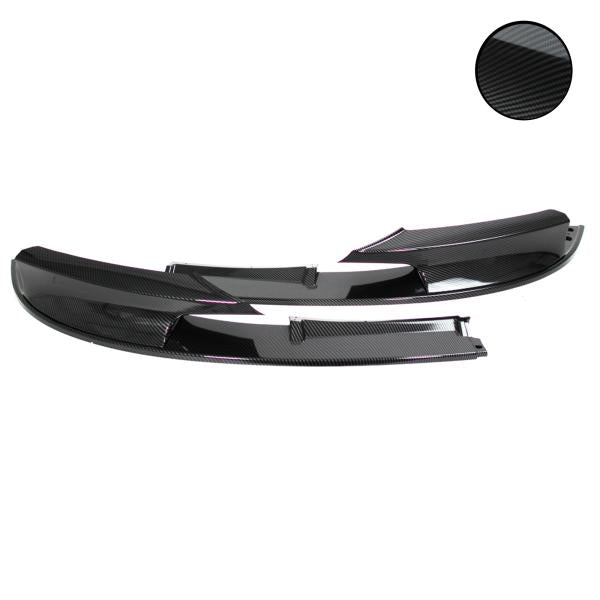 Frontspoiler Frontspoilerlippe Frontflap Spoiler Splitter Carbon Optik, 2-teilig+ABE+ passend für BMW F30, F31, 10/2011-2019  (nur für M-Paket)