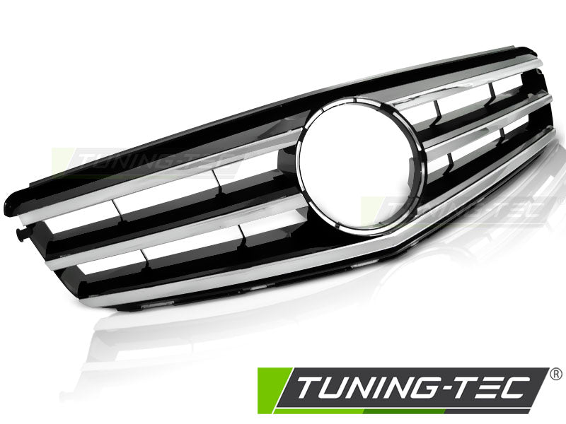 Sportgrill Chrom/Schwarz passend für Mercedes W204 07-14