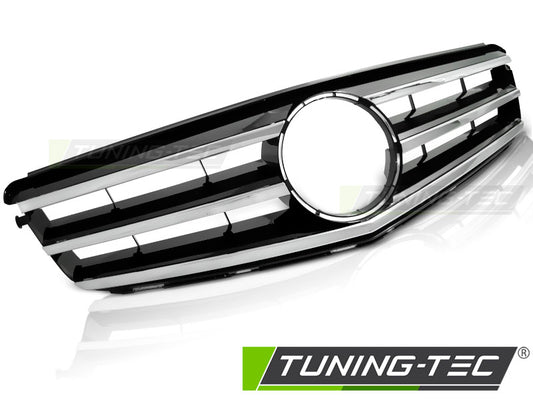 Sportgrill Chrom/Schwarz passend für Mercedes W204 07-14