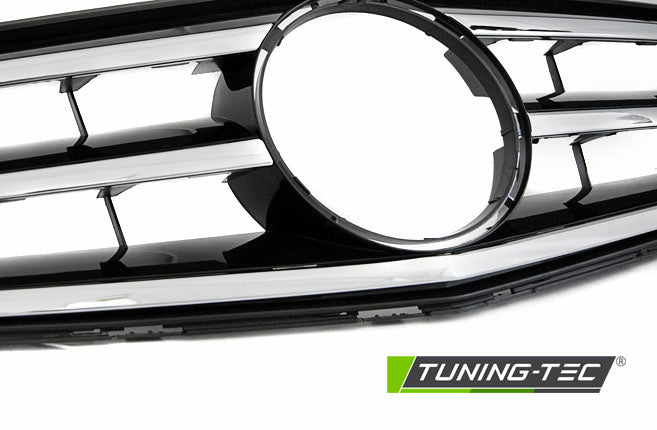 Sportgrill Chrom/Schwarz passend für Mercedes W204 07-14