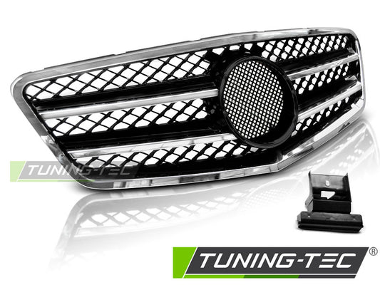 Sportgrill Schwarz/Chrom passend für Mercedes W212 09-13