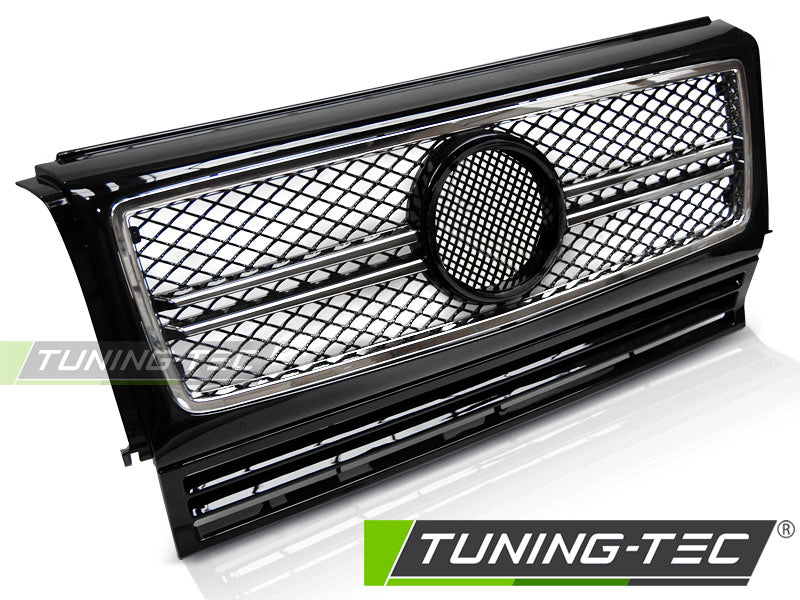 Sportgrill Schwarz/Chrom passend für Mercedes W463 90-12