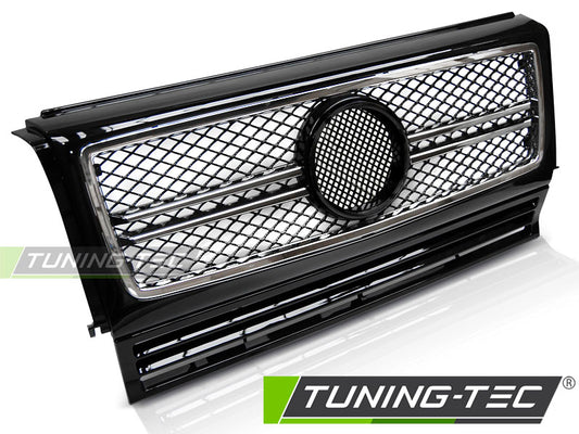 Sportgrill Schwarz/Chrom passend für Mercedes W463 90-12