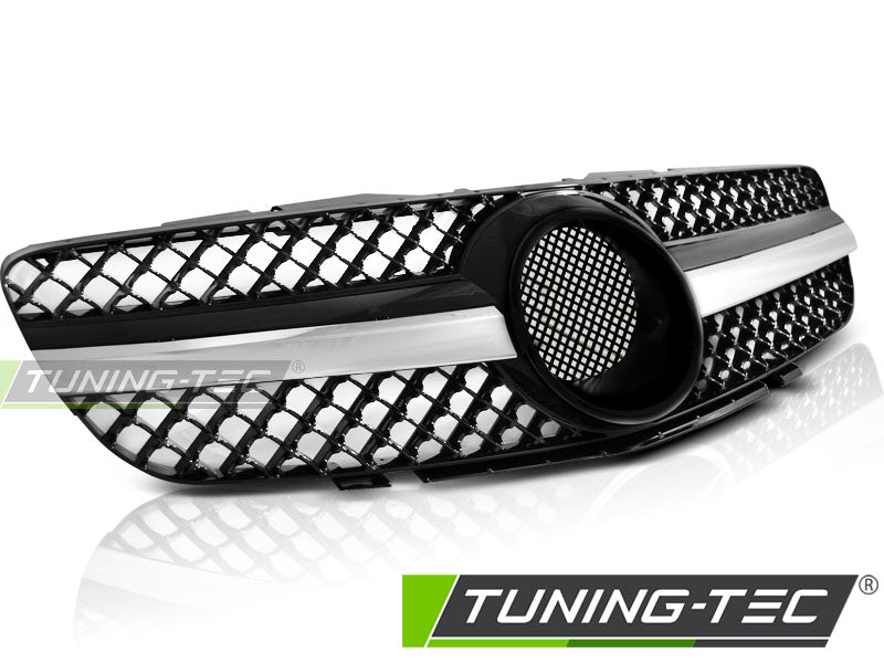 Sportgrill Schwarz/Chrom passend für Mercedes SL R230 01-06