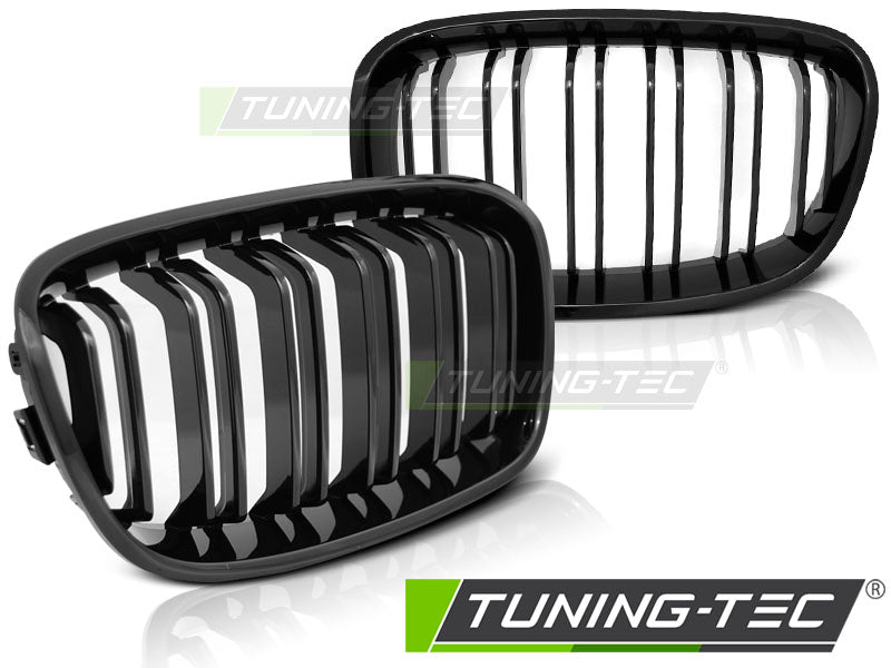 Sportgrill Schwarz glänzend Doppelsteg Sportoptik passend für BMW F20 F21 11-12.14