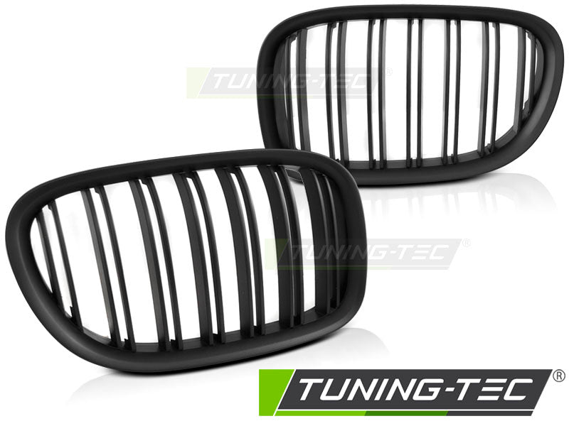 Sportgrill Schwarz matt Doppelsteg passend für BMW F01 09-15