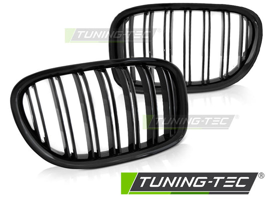 Sportgrill Schwarz glänzend Doppelsteg passend für BMW F01 09-15