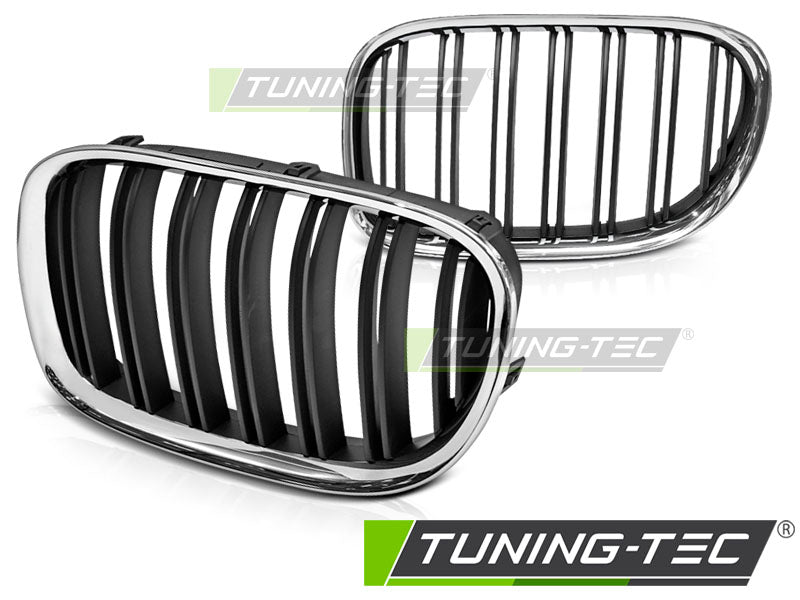 Sportgrill Chrom/Schwarz Doppelsteg passend für BMW F01 09-15