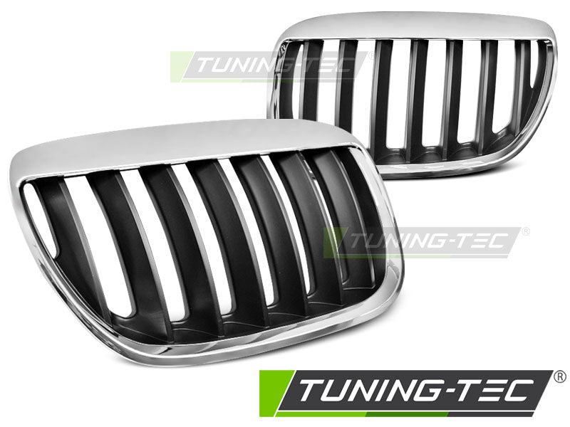 Sportgrill Blenden Chrom/Schwarz passend für BMW X5 E53 LCI 04-06