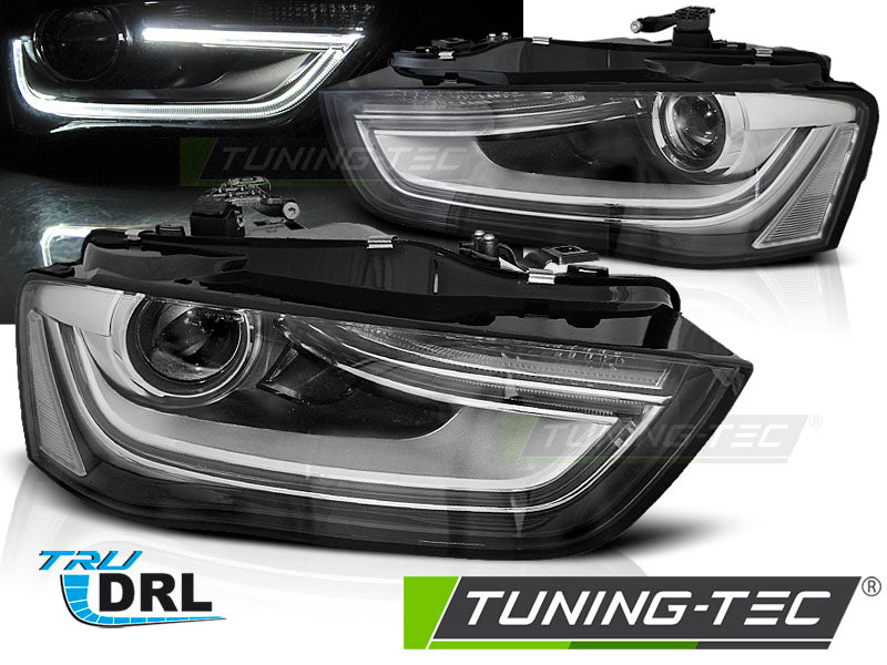 Scheinwerfer LED-Tagfahrlicht Schwarz passend für AUDI A4 B8 12-15