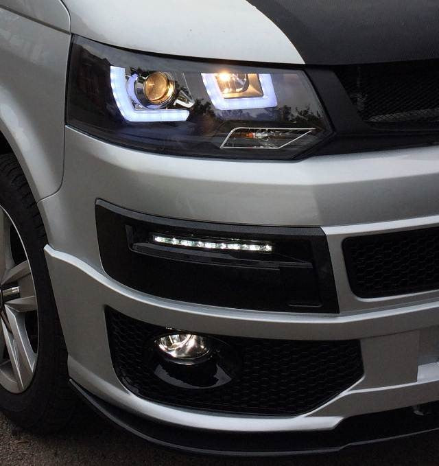 Nebelscheinwerfer FRAME LED LED-Tagfahrlicht passend für RAMKI VW T5 10-15