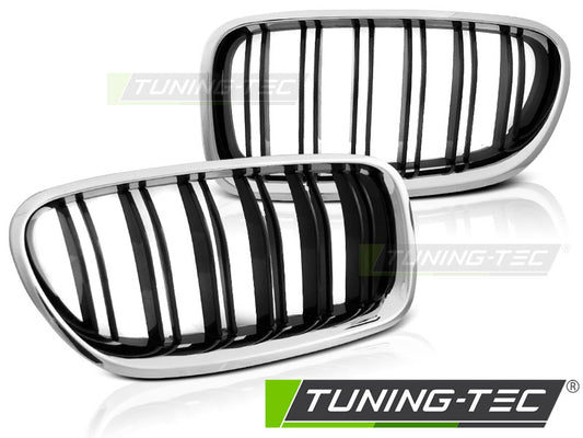 Sportgrill Chrom Schwarz glänzend Sportoptik passend für BMW F10 / F11 10-16