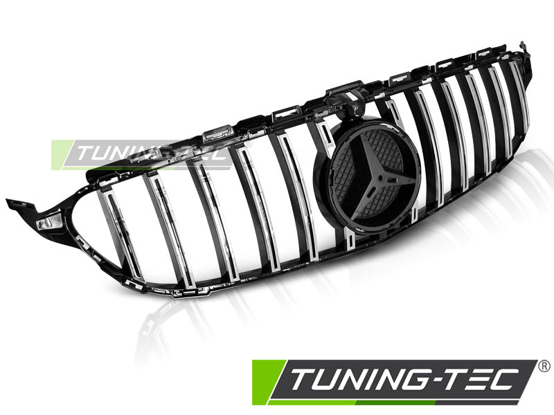 Sportgrill Schwarz glänzend/Chrom passend für Mercedes W205 14-18