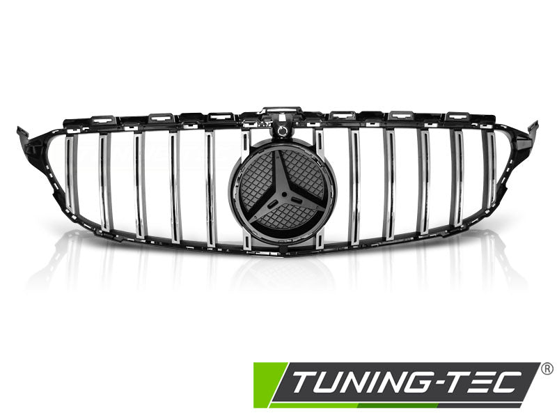 Sportgrill Schwarz glänzend/Chrom passend für Mercedes W205 14-18