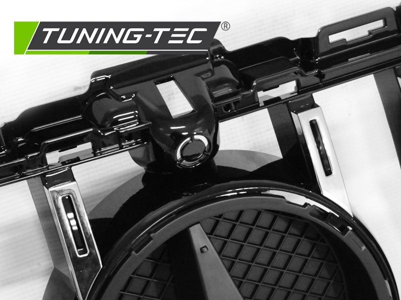 Sportgrill Schwarz glänzend/Chrom passend für Mercedes W205 14-18