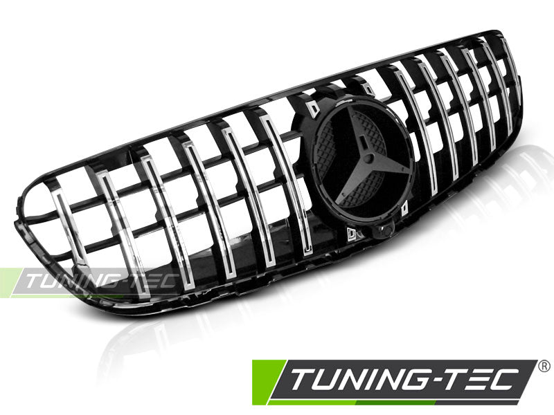 Sportgrill Schwarz glänzend/Chrom passend für Mercedes GLC W253 15-18