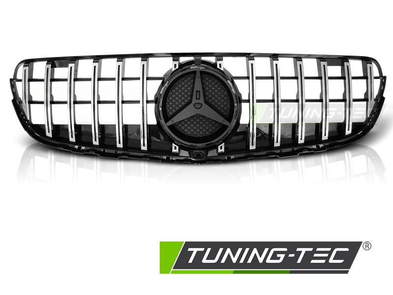 Sportgrill Schwarz glänzend/Chrom passend für Mercedes GLC W253 15-18