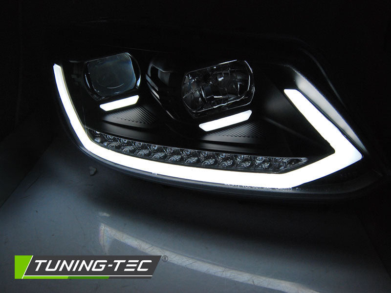 Scheinwerfer Lightbar LED-Tagfahrlicht Schwarz SEQ passend für VW TOURAN I 10-15
