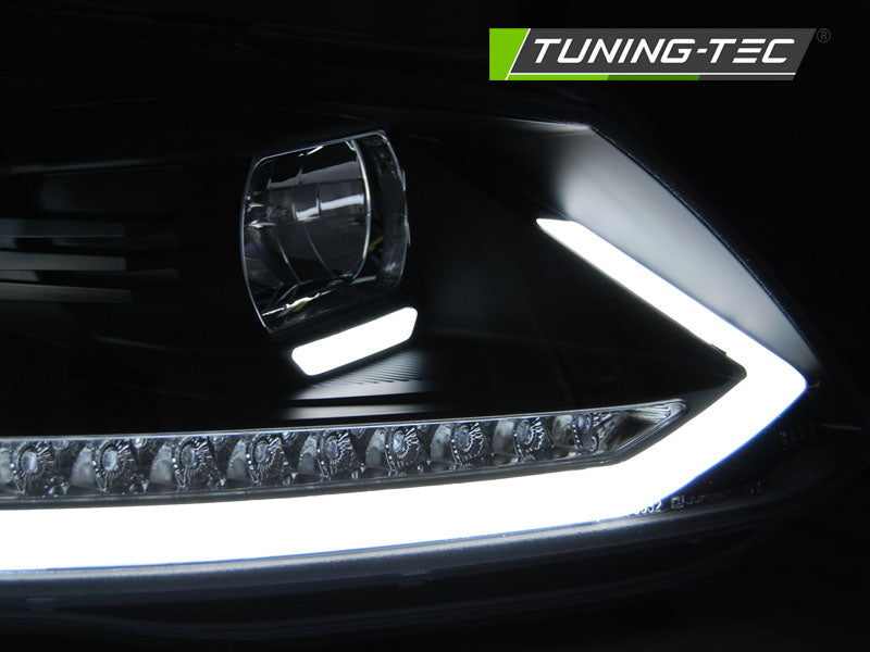 Scheinwerfer Lightbar LED-Tagfahrlicht Schwarz SEQ passend für VW TOURAN I 10-15