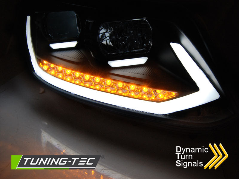 Scheinwerfer Lightbar LED-Tagfahrlicht Schwarz SEQ passend für VW TOURAN I 10-15