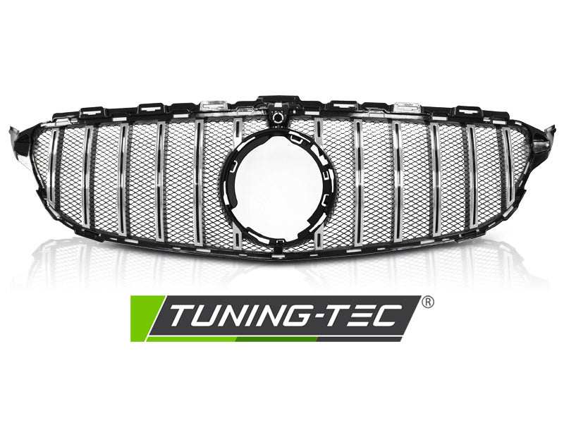 Sportgrill Schwarz/Chrom passend für Mercedes W205 18-