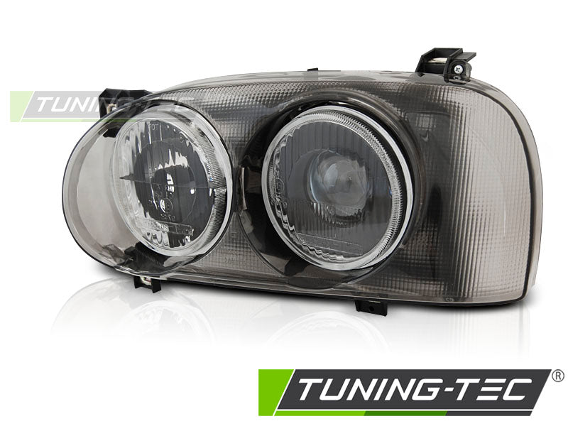 Scheinwerfer Rauchgrau linke Seite TYC passend für VW GOLF 3 09.91-08.97