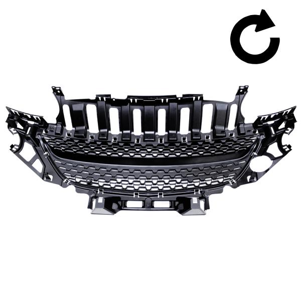 Kühlergitter Kühlergrill Sportgrill ohne Emblem, schwarz passend für Opel Adam passend für Opel Adam, 2012-2019