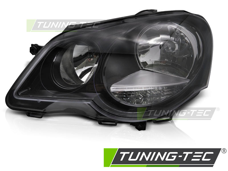 Scheinwerfer HEADLIGHT Schwarz linke Seite TYC passend für VW POLO 9N3 05-09