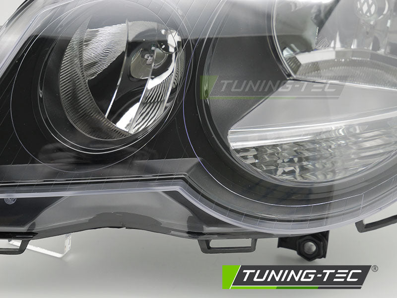 Scheinwerfer HEADLIGHT Schwarz linke Seite TYC passend für VW POLO 9N3 05-09